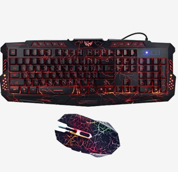 backlight wired gaming keyboard set