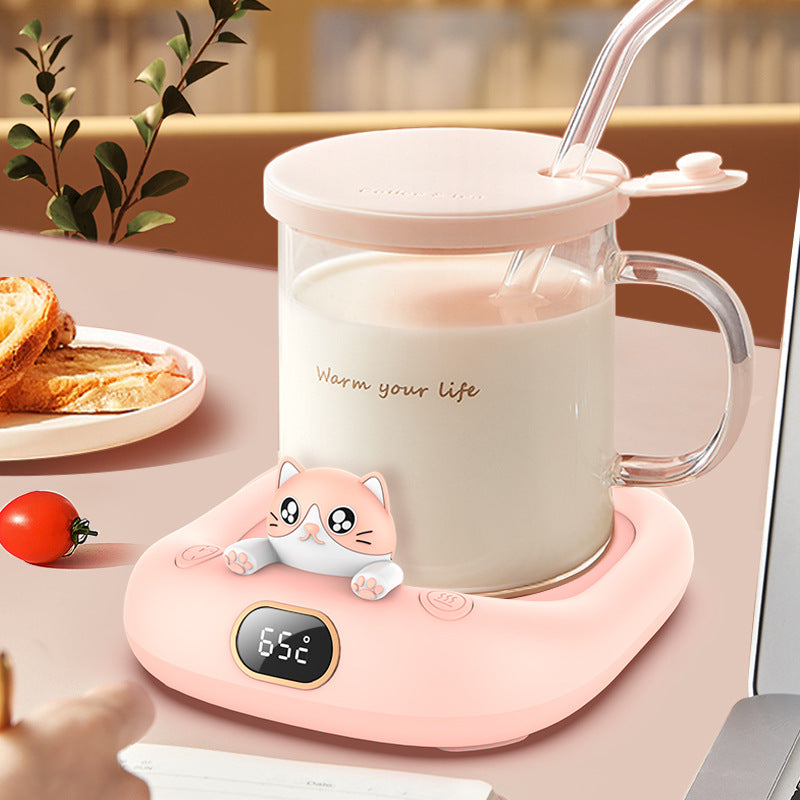 Cute Cat Smart Mug Beverage Warmer